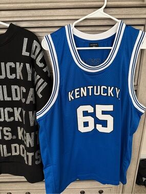 Hype and Vice Women's Blue Kentucky Mesh Jersey Top